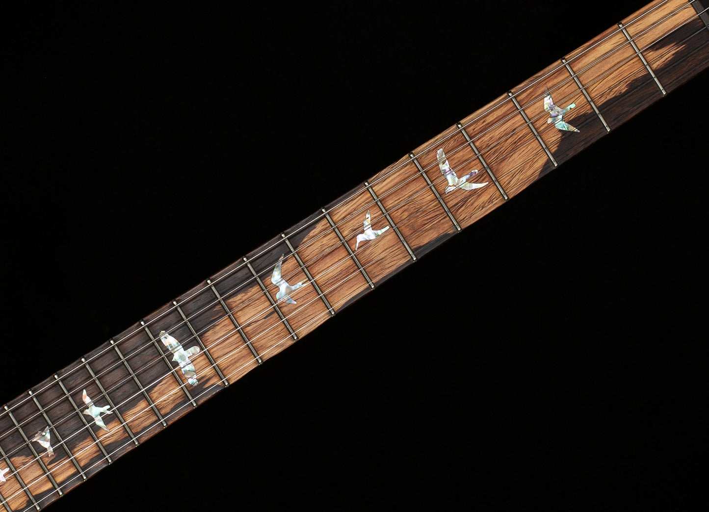 PRS Wood Library Custom 24 Blood Orange 10 Top Torrefied Maple Neck (163)