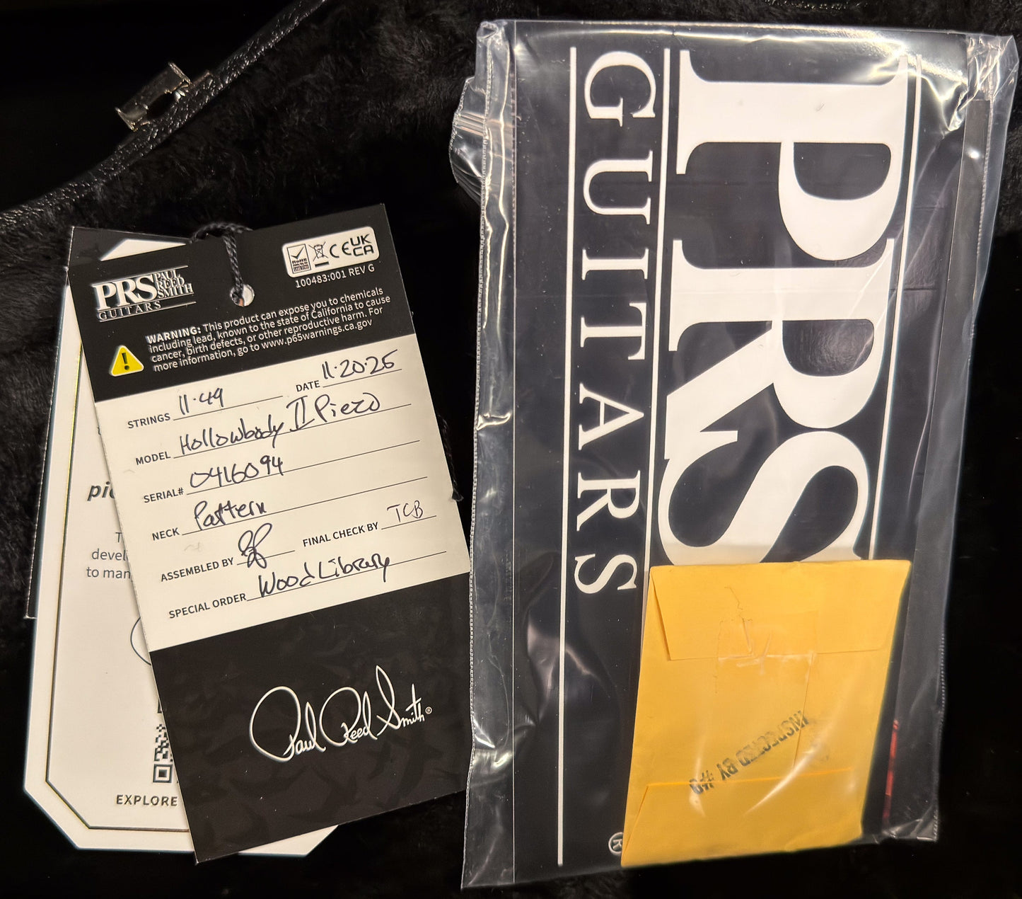 PRS Wood Library Willcutt Exclusive Hollowbody II Piezo Cobalt Smokeburst Stained Neck 10 Top Quilt (094)