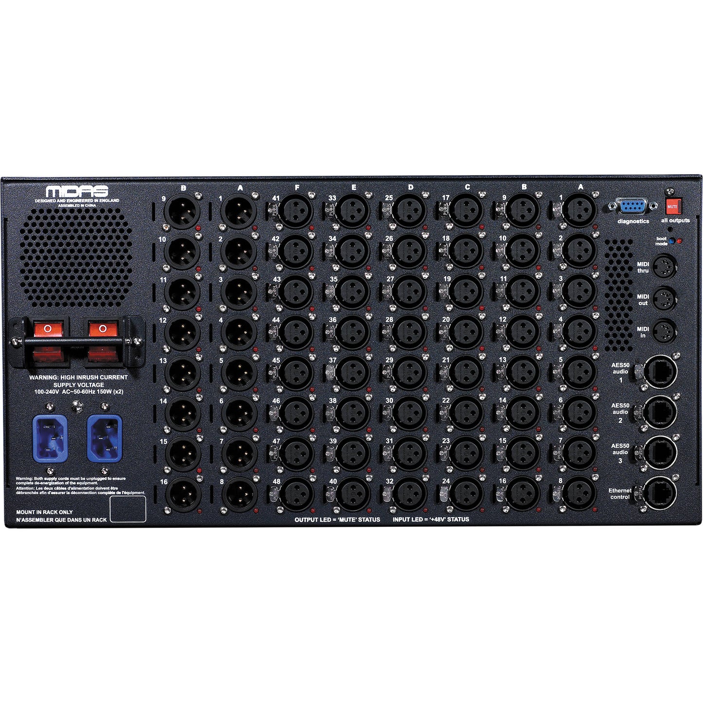Midas DL251 - 48 x 16 Fixed Format I/O Unit