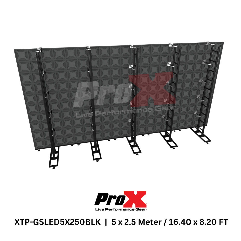 ProX XTP-GSLED5X250BLK LED Video Display Panel Ground Support System Package