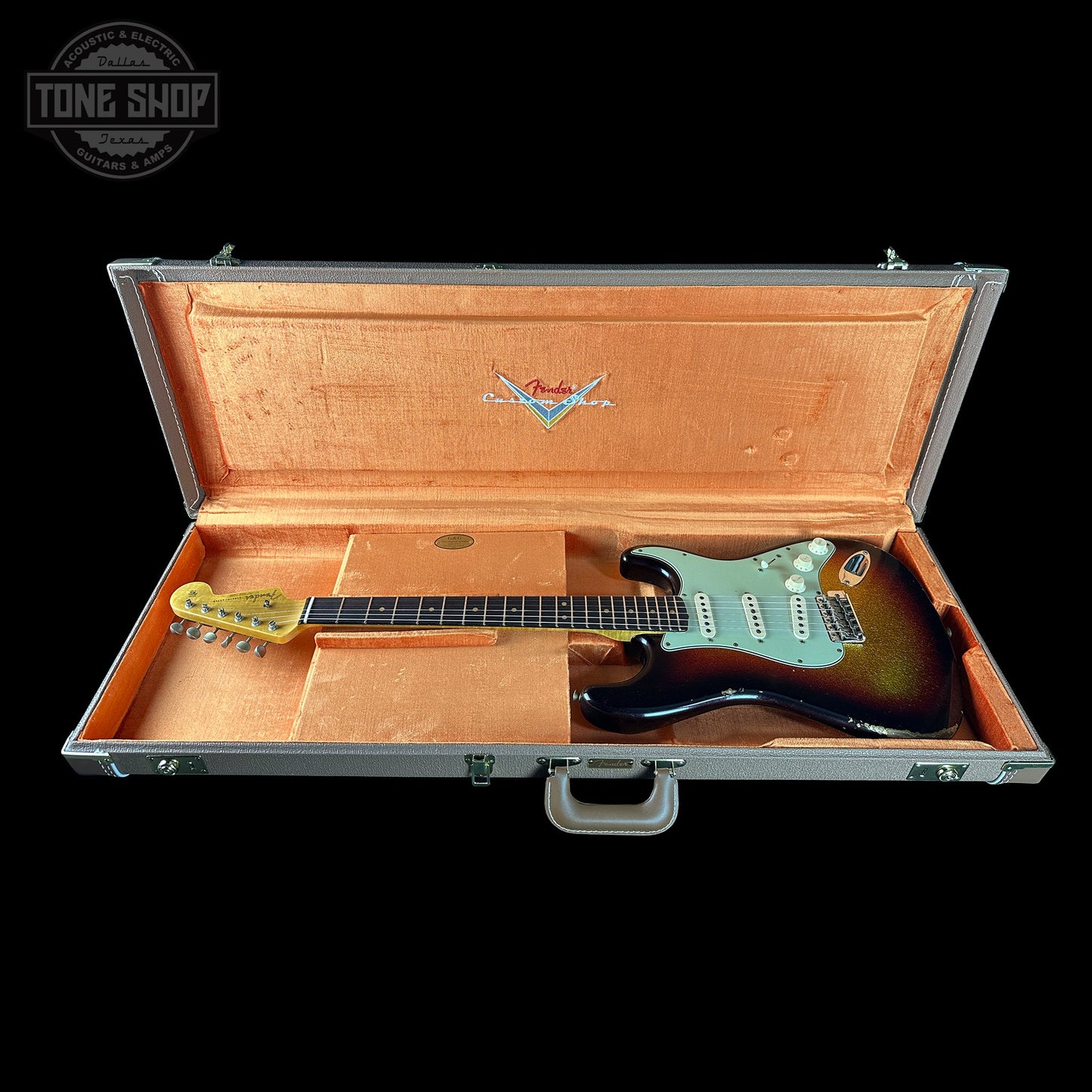 Fender Custom Shop 1963 Stratocaster Relic 3 Tone Sunburst Sparkle w/case TSLTD7OF10