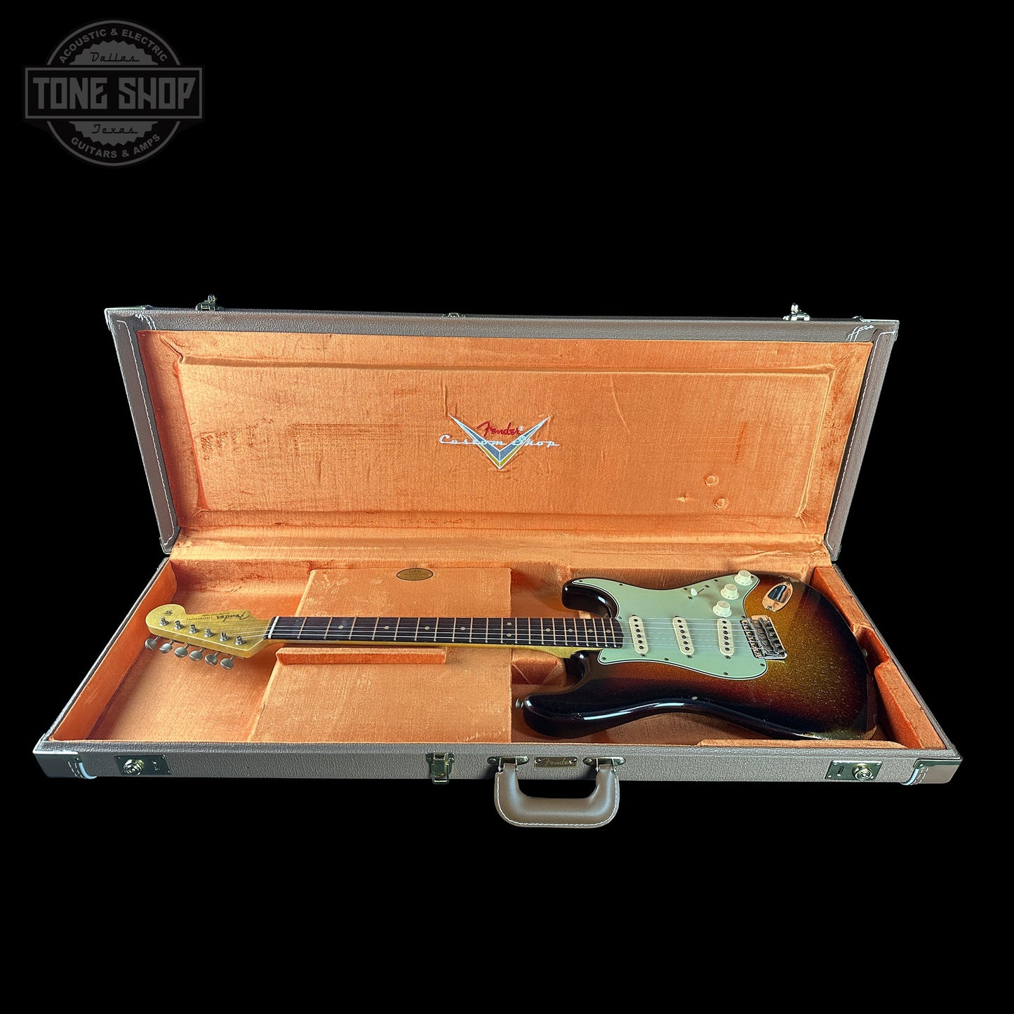 Fender Custom Shop 1963 Stratocaster Relic 3 Tone Sunburst Sparkle w/case TSLTD9OF10