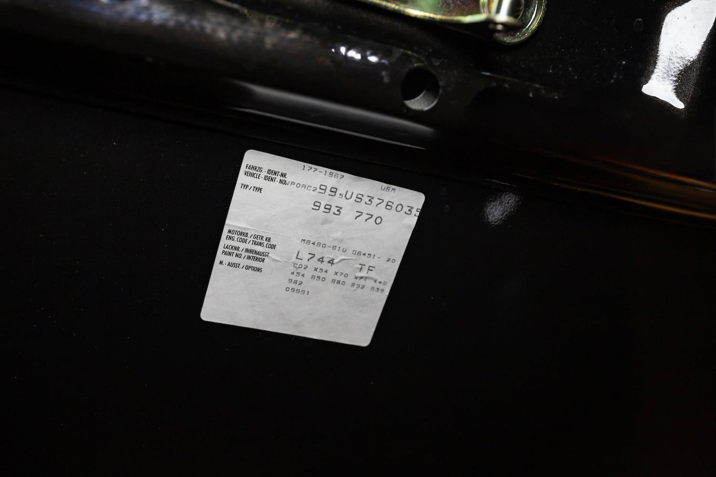 1997 Porsche 911 Turbo Black Metallic | SOLD