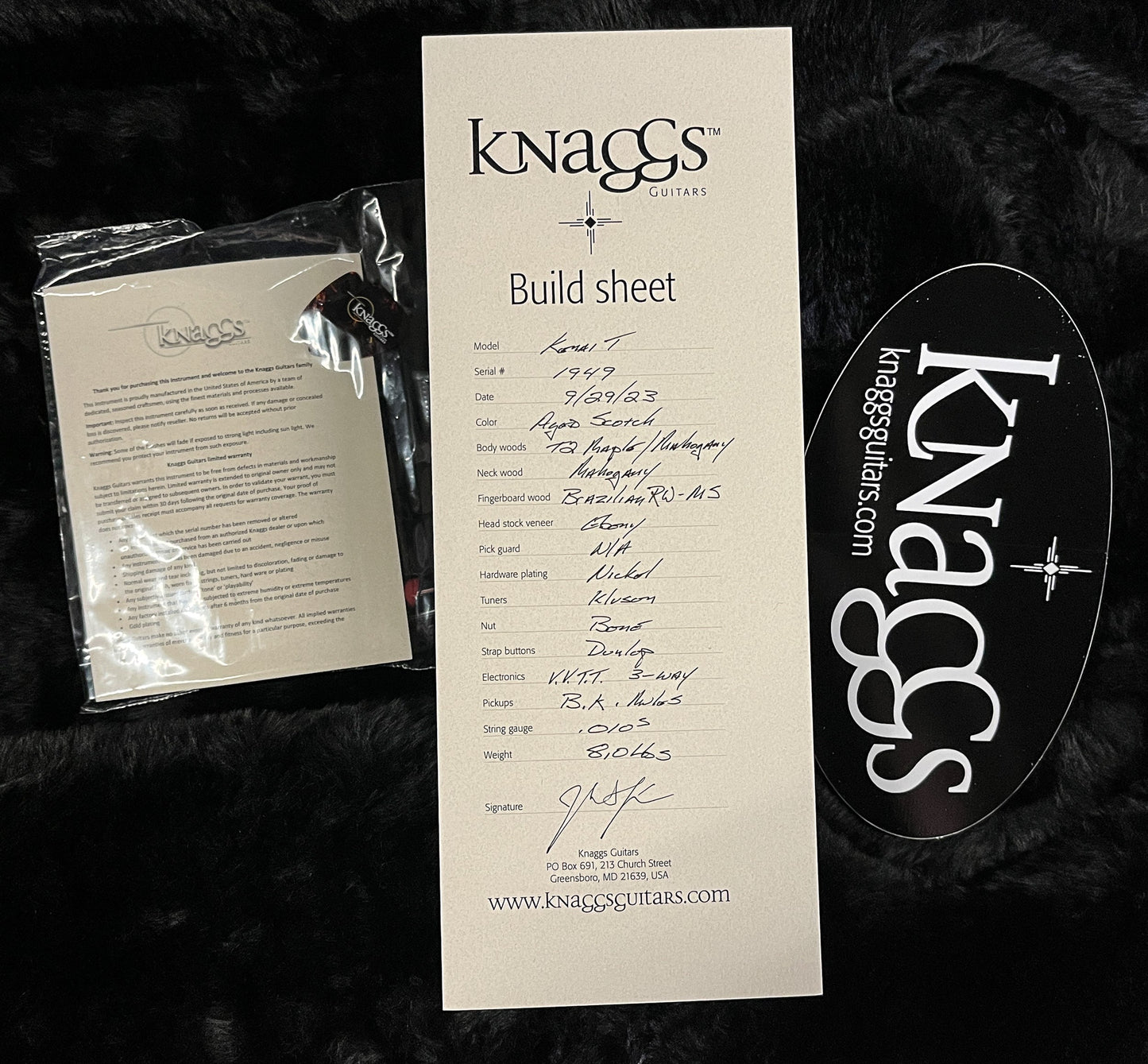Knaggs Influence Kenai T Aged Scotch Brazilian (949)