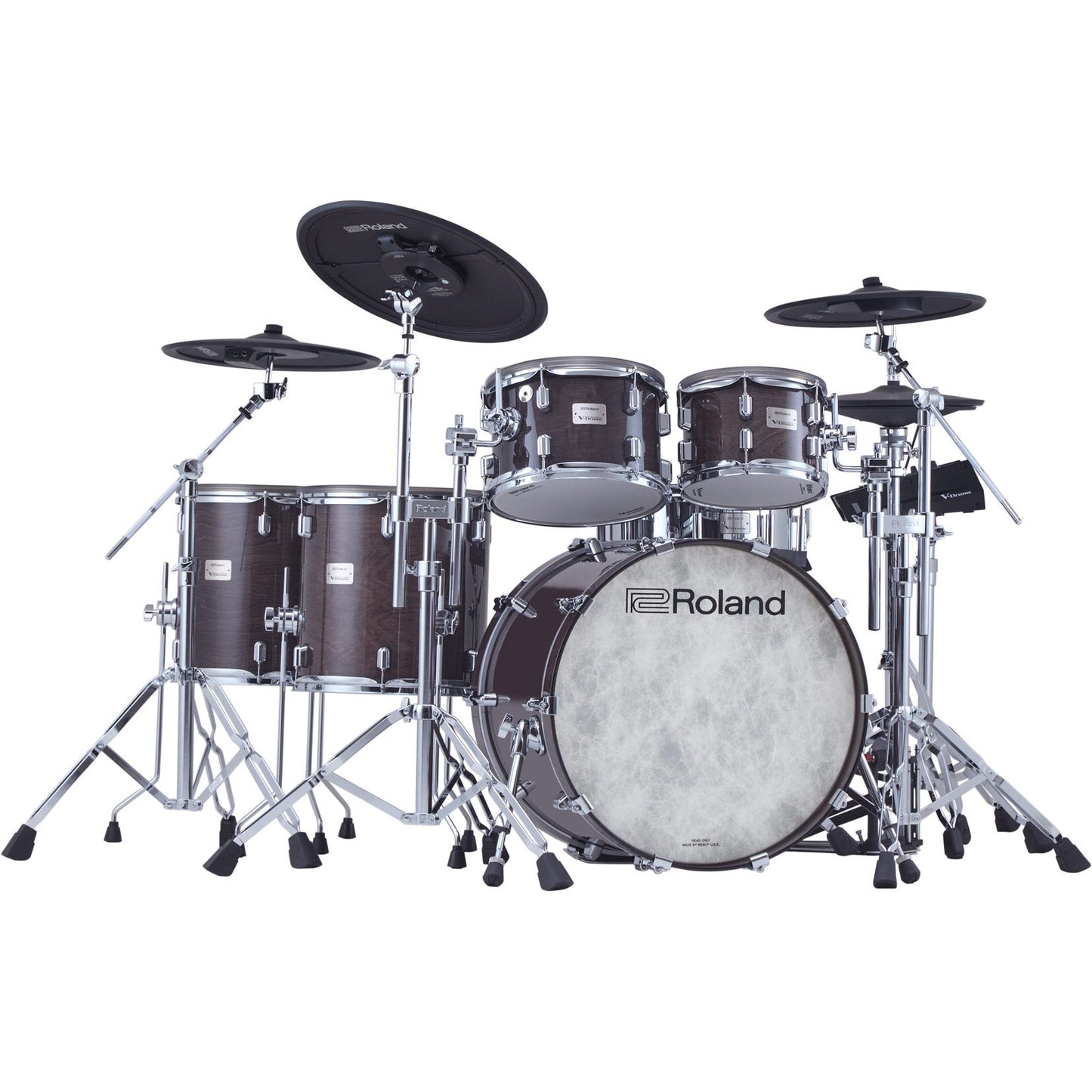 Roland V-Drums Acoustic Design VAD716 Electronic Drum Set - Gloss Ebony
