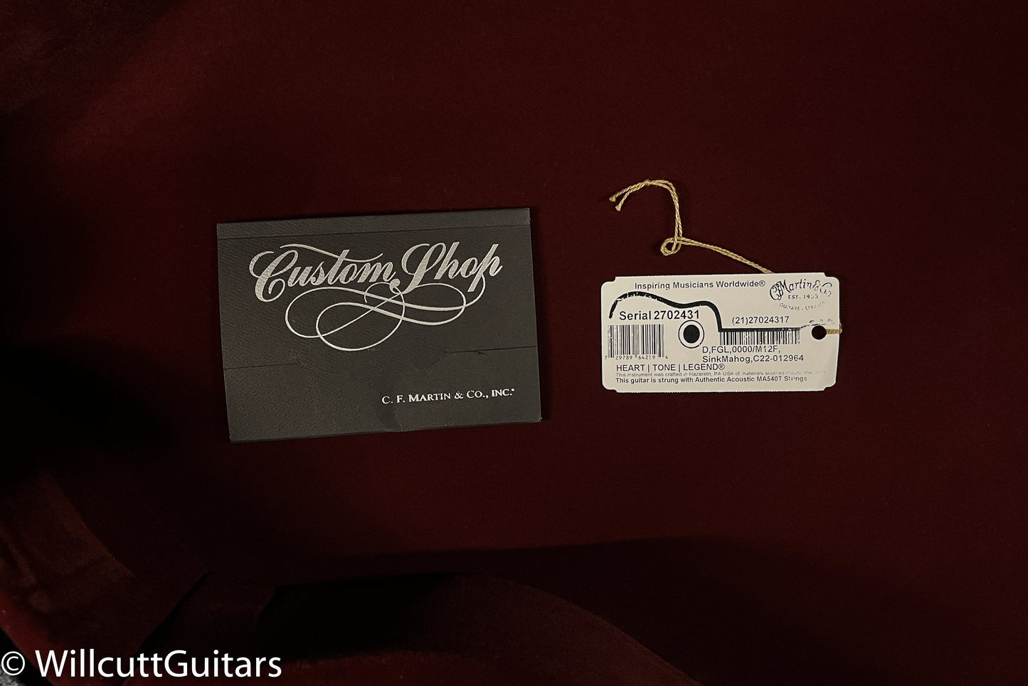 Martin Custom Shop 0000 Sinker Mahogany Adirondack VTS Sunburst (431)