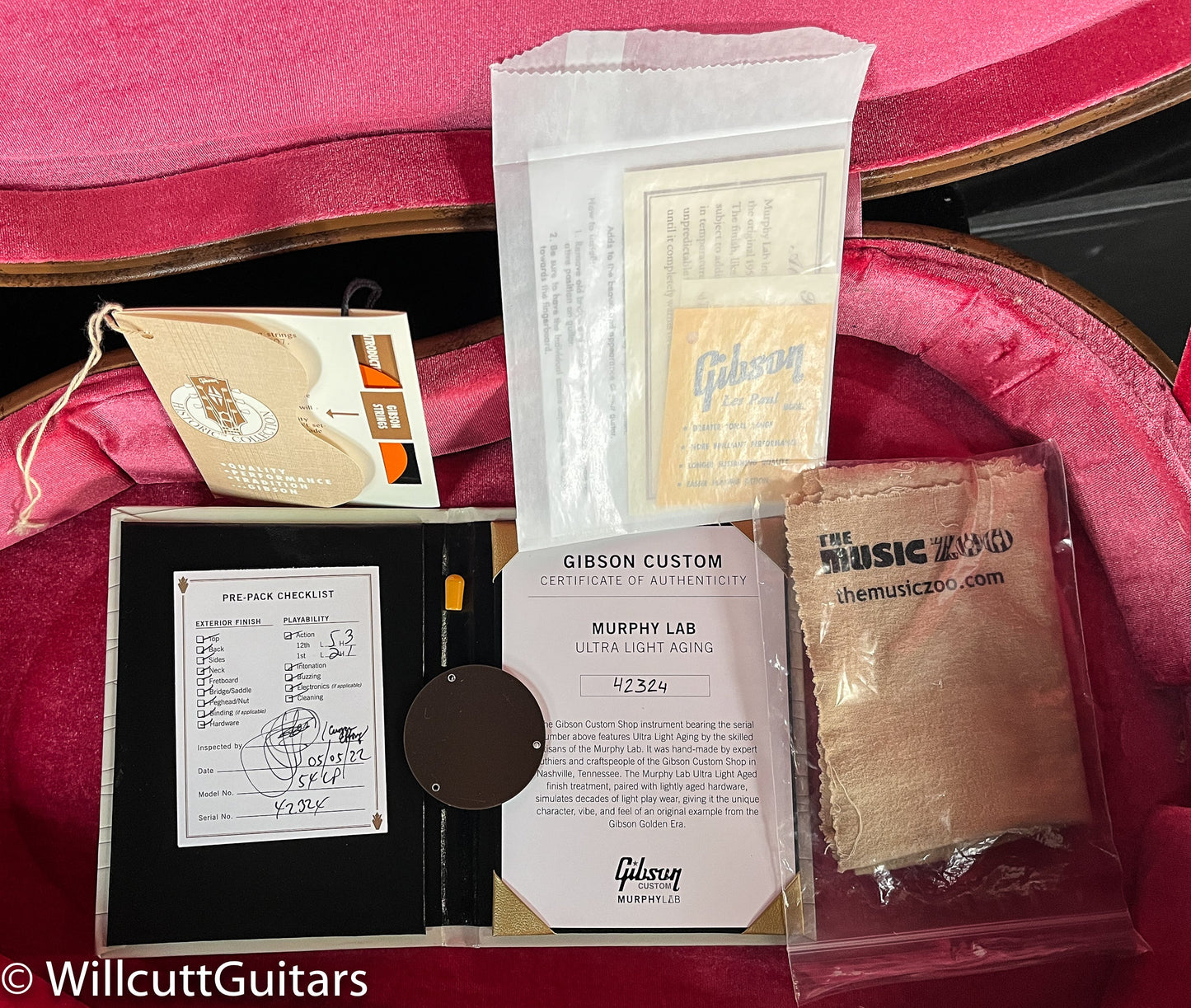 Gibson Custom Shop Murphy Lab Ultra Light Aged 1954 Les Paul Oxblood