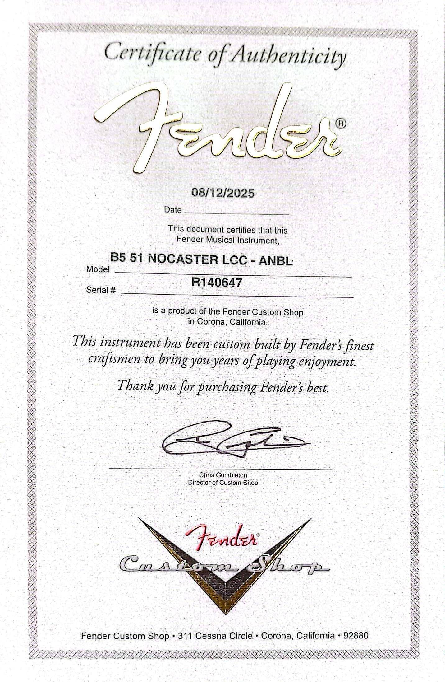 Fender Custom Shop 1951 Nocaster Time Machine - Relic Faded Aged Nocaster Blonde