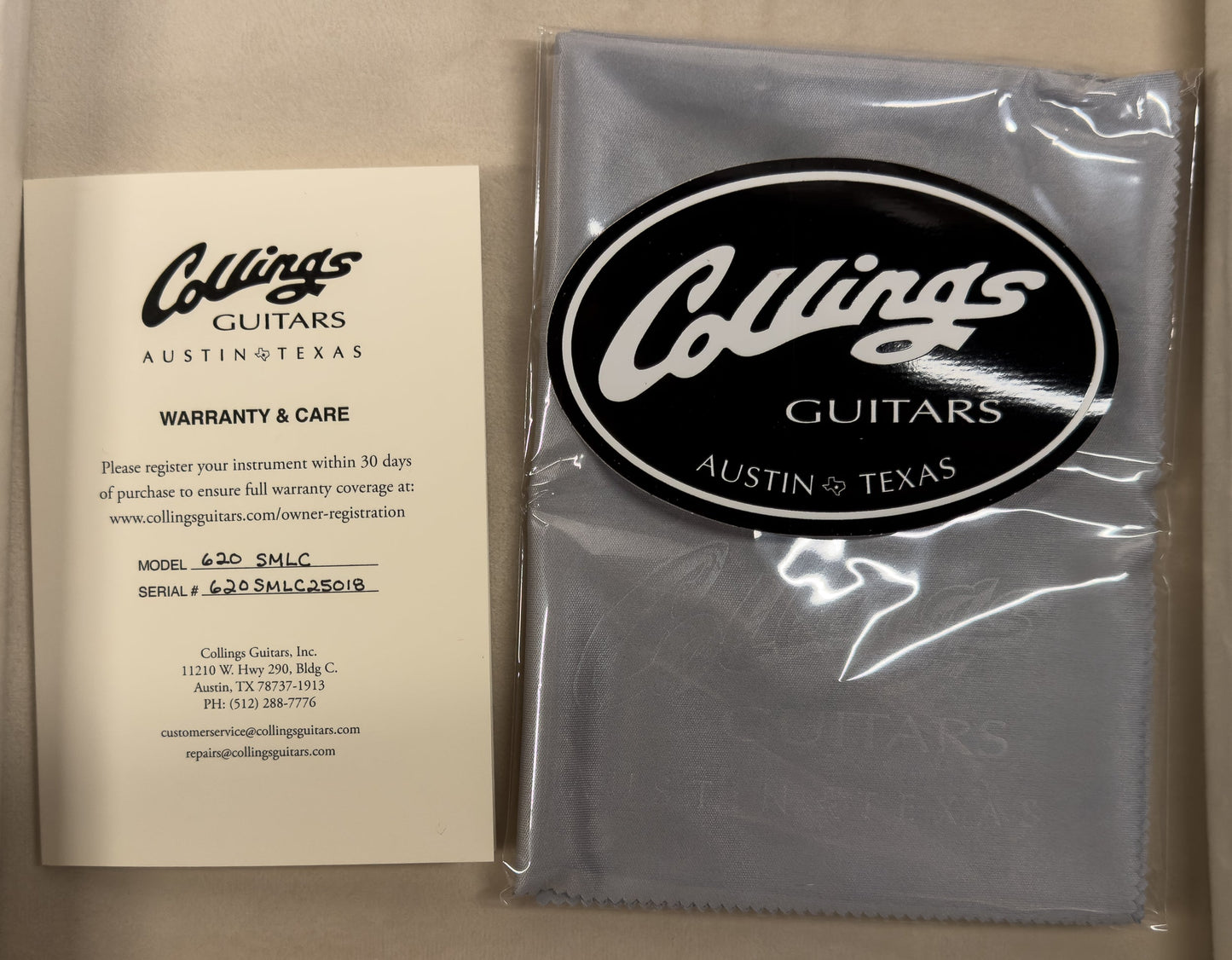 Collings 620 SM LC Tobacco Sunburst (018)