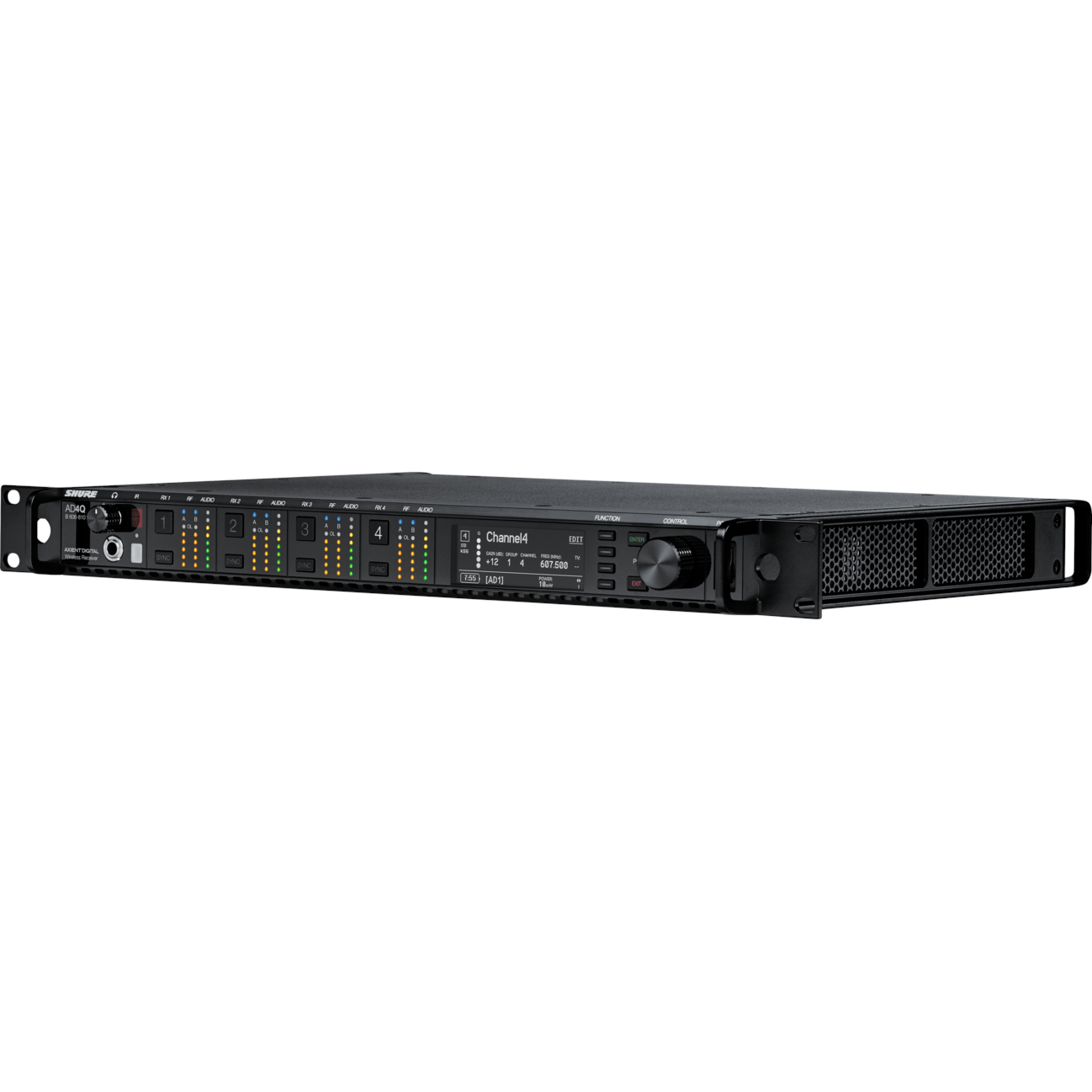Shure AD4QUS=-A Axient Digital 4-Channel Wireless Receiver