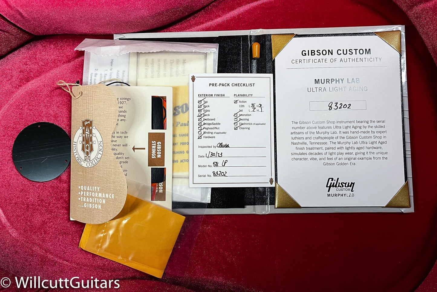 Gibson Custom Shop 1958 Les Paul Standard Murphy Lab Ultra Light Aged Bourbon Burst (202)