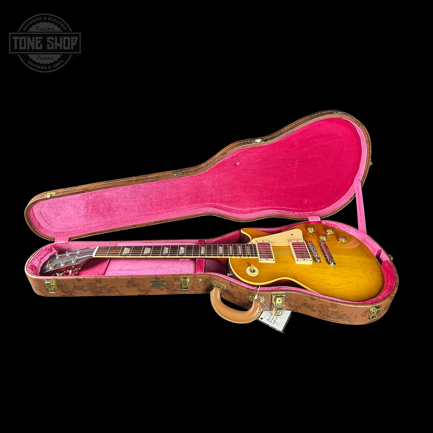 Gibson Custom Dealer Select 1958 Les Paul Chambered Lemon Burst Light Aged w/case 84662