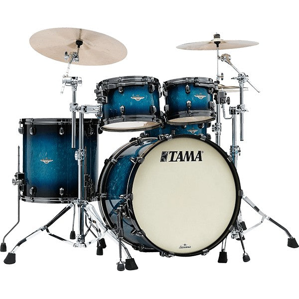 Tama Starclassic Maple 4-Piece Shell Pack - Molten Electric Blue Burst with Black Nickel