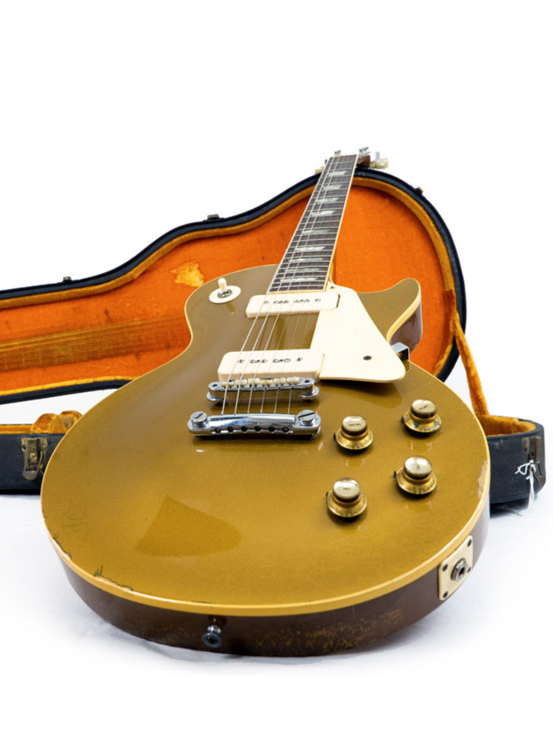 SOLD - Vintage Gibson Les Paul Standard Goldtop Narrow Headstock – USA 1968