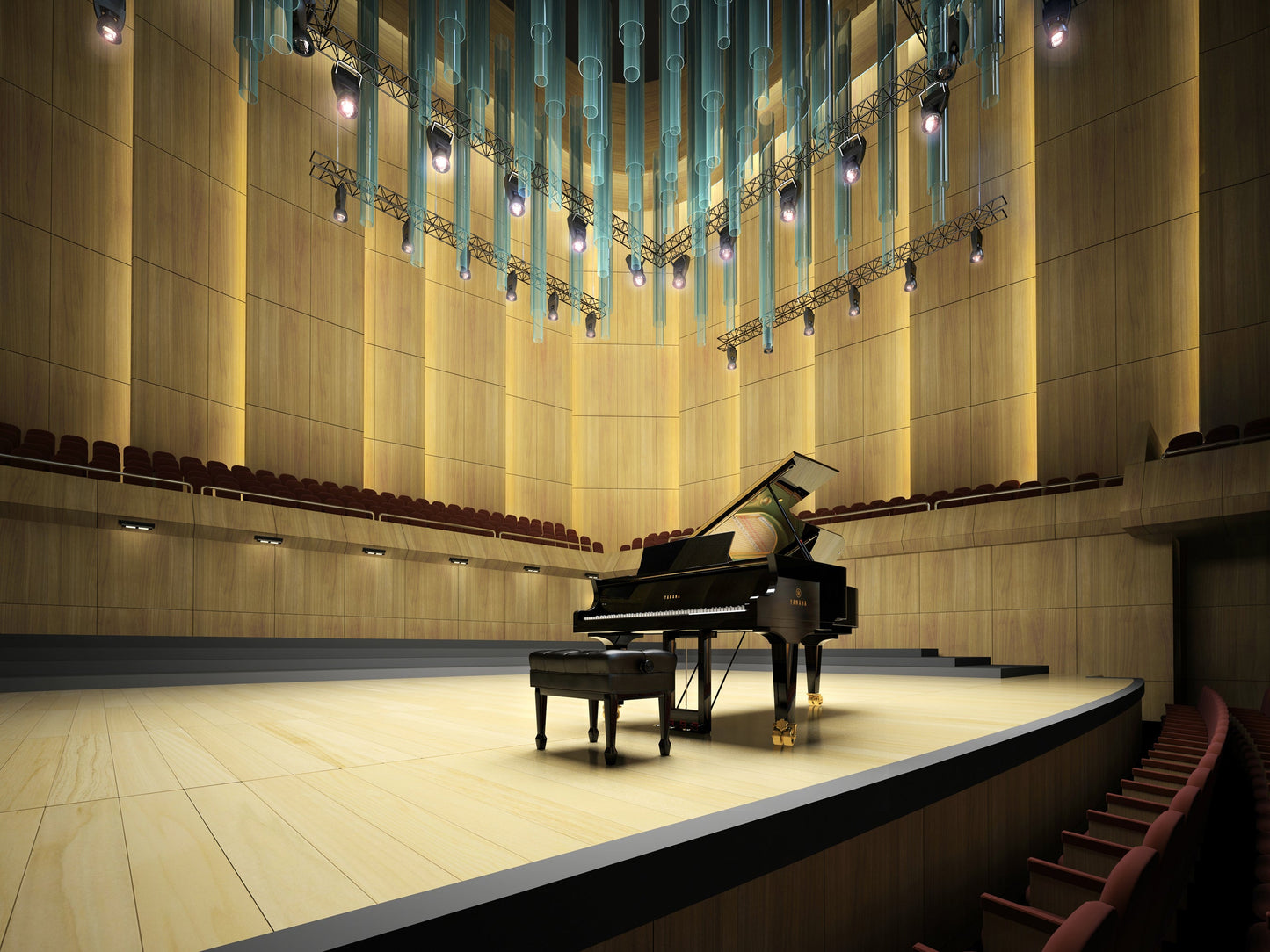 Yamaha CFX Concert Grand 9'
