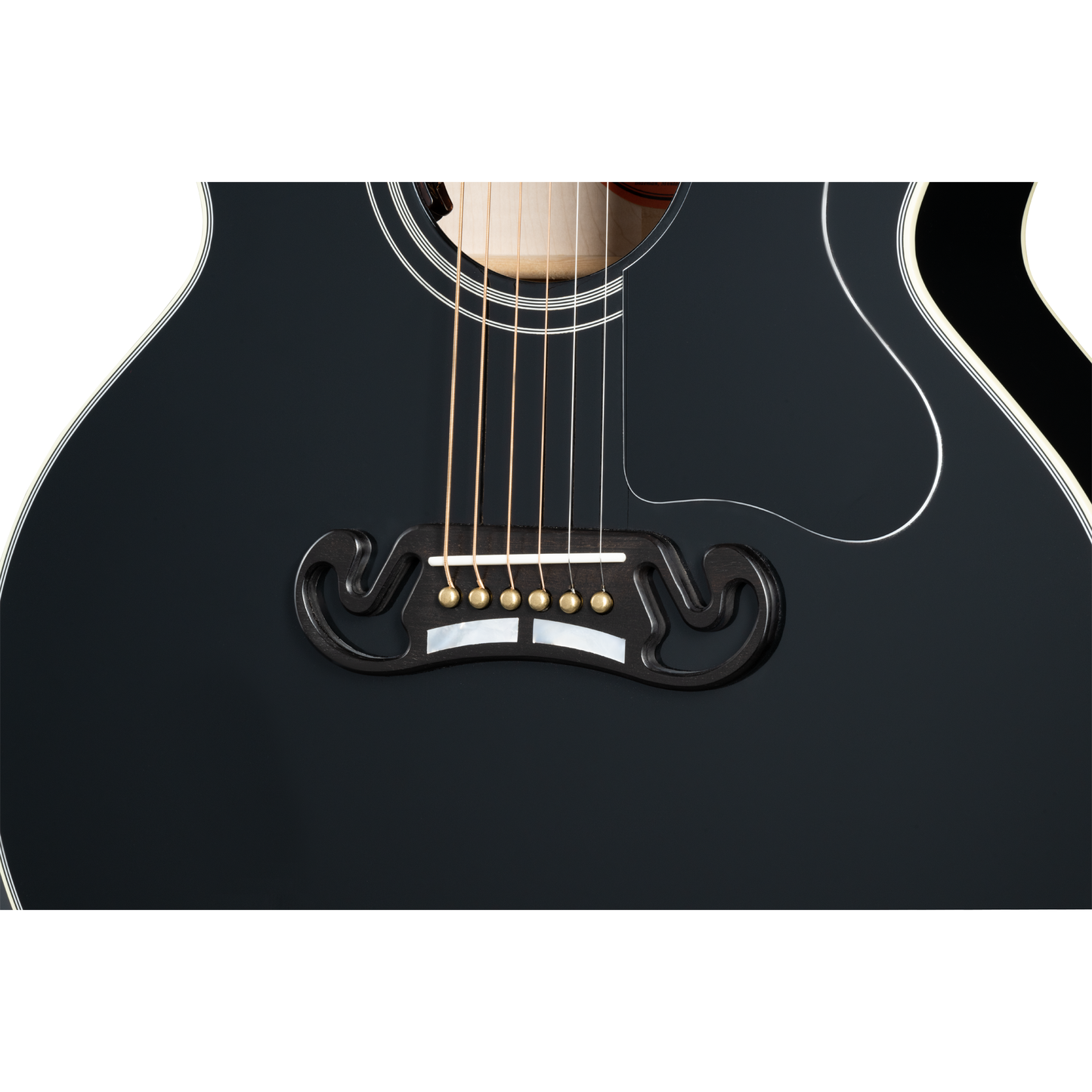 Gibson SJ-200 Custom Acoustic Electric Guitar - Ebony