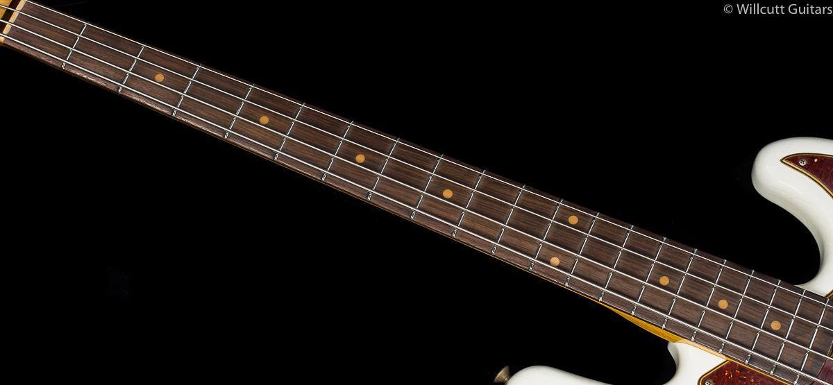 Fender Custom Shop 1961 Jazz Bass Heavy Relic Aged Olympic White