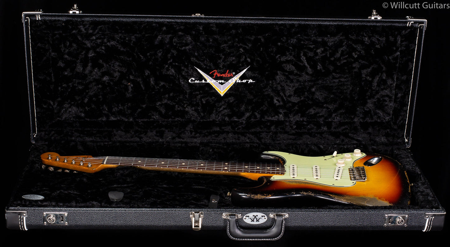 Fender Custom Shop "The 63" 1963 Stratocaster Dale Wilson Masterbuilt Relic 3-Color Sunburst 60C
