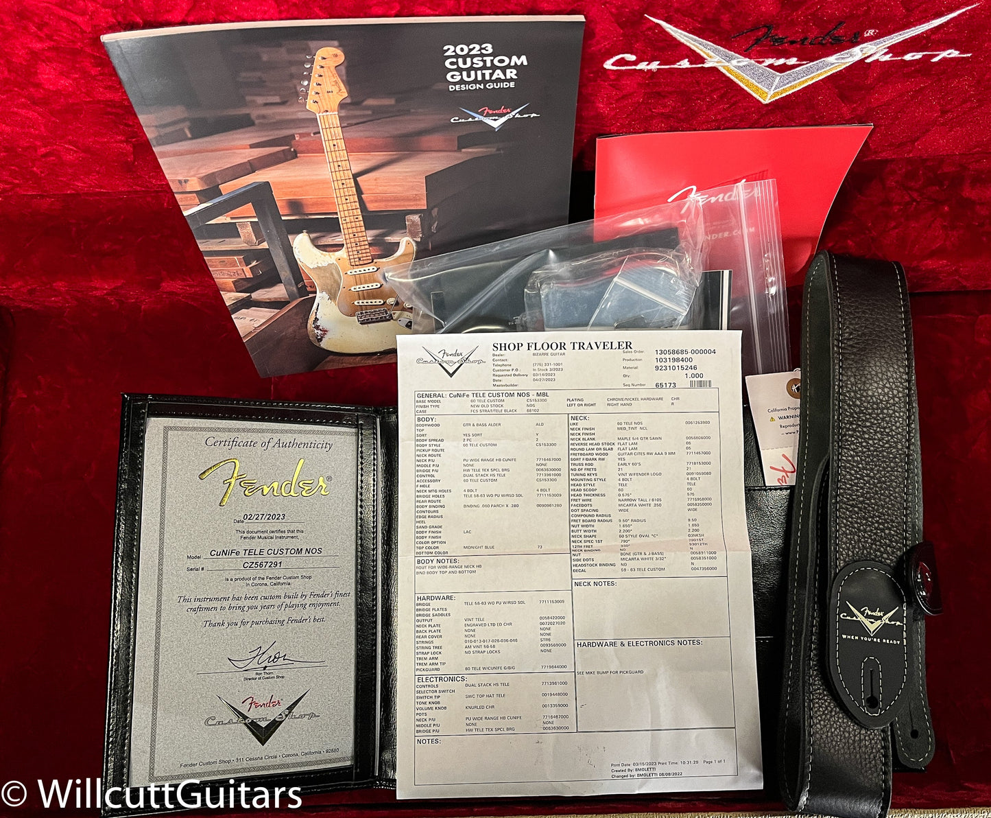 Fender Custom Shop 1960 CuNiFe Telecaster Customer NOS Midnight Blue (291)