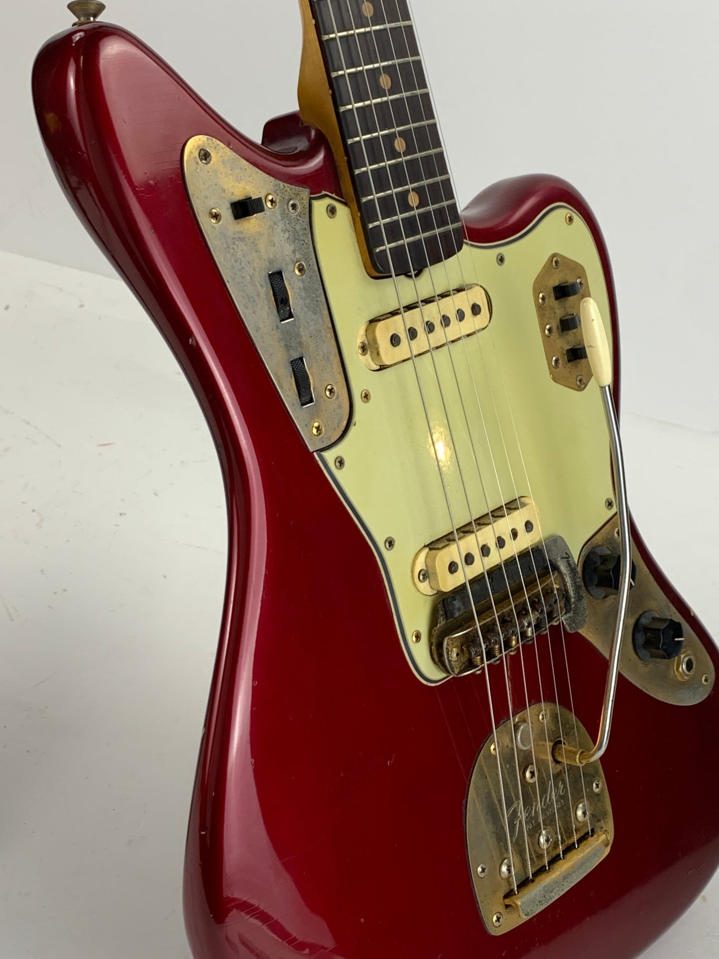 1964 Fender Jaguar Candy Apple Red | Gold Hardware Pre-CBS, Clay Dots, One Owner!