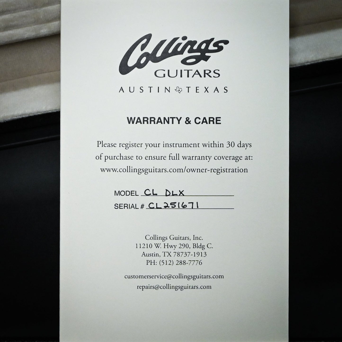 Collings City Limits Deluxe Electric Guitar- Acid Wash Charcoal Burst 2025 (CL251671)