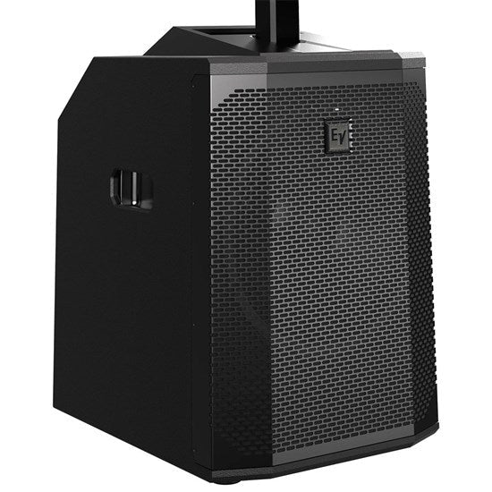 Electro-Voice Evolve 50 Portable Column System; Loudspeaker+Subwoofer w/ Pole and Carry Bag; Black