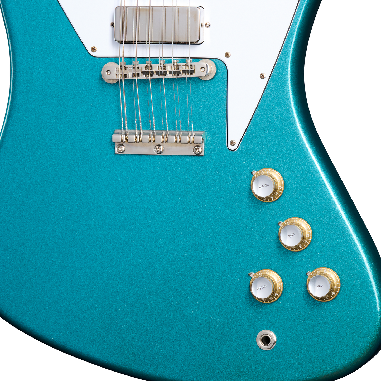 Gibson Custom 1965 Non-Reverse Firebird V 12-String Reissue, Aqua Mist VOS