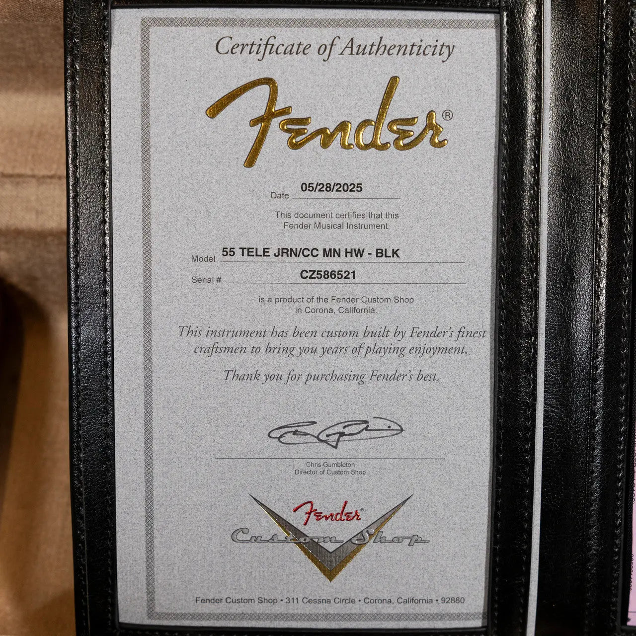 Fender Custom Shop ’55 Telecaster Journeyman – Black