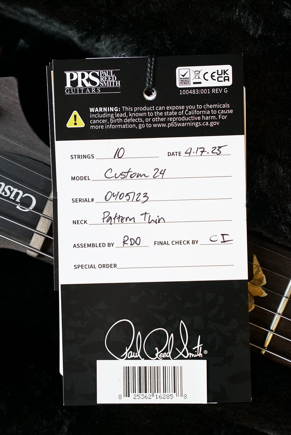 PRS Custom 24, Pattern Thin - Faded Whale Blue