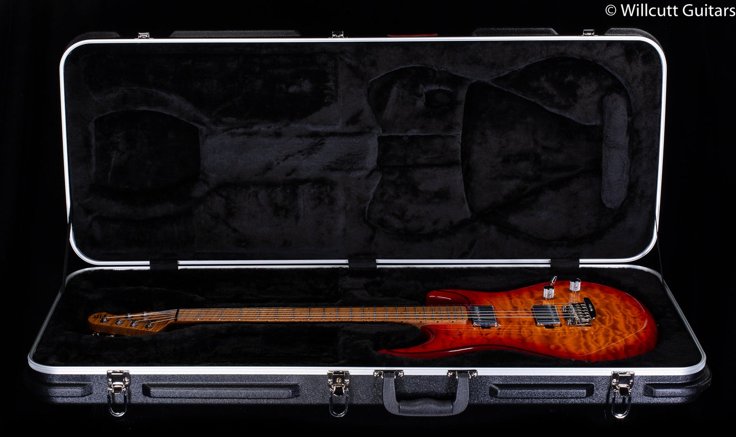 Ernie Ball Music Man Luke III HH Maple Top Lava Burst Quilt (224)