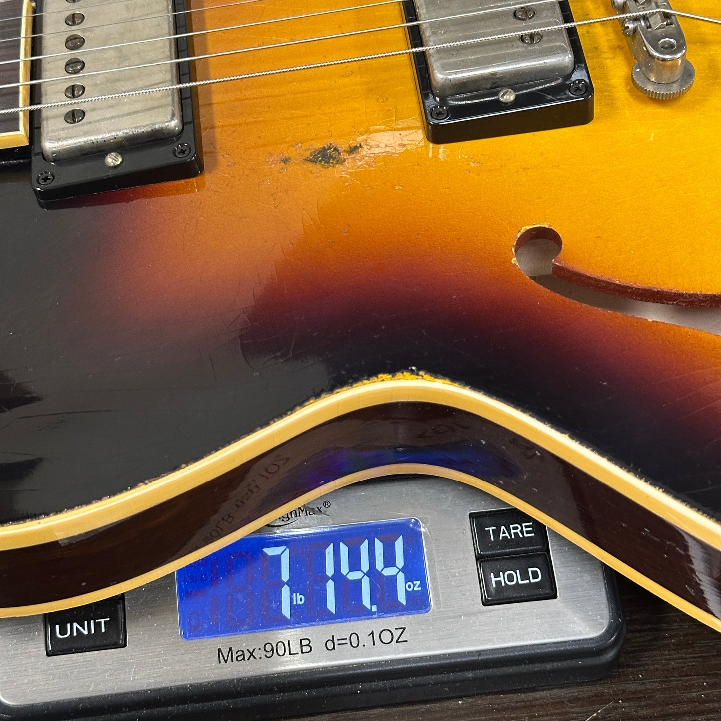 Gibson Custom 1959 ES-335 Reissue Ultra Heavy Aged Vintage Burst w/case A950436