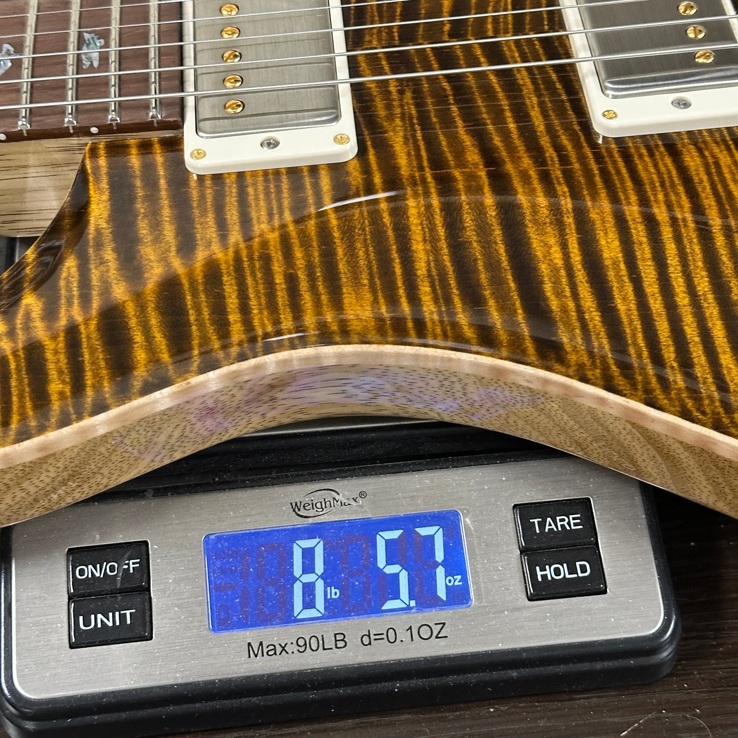 PRS Wood Library DGT 10 Top Yellow Tiger Korina / Brazilian RW w/case 0422538