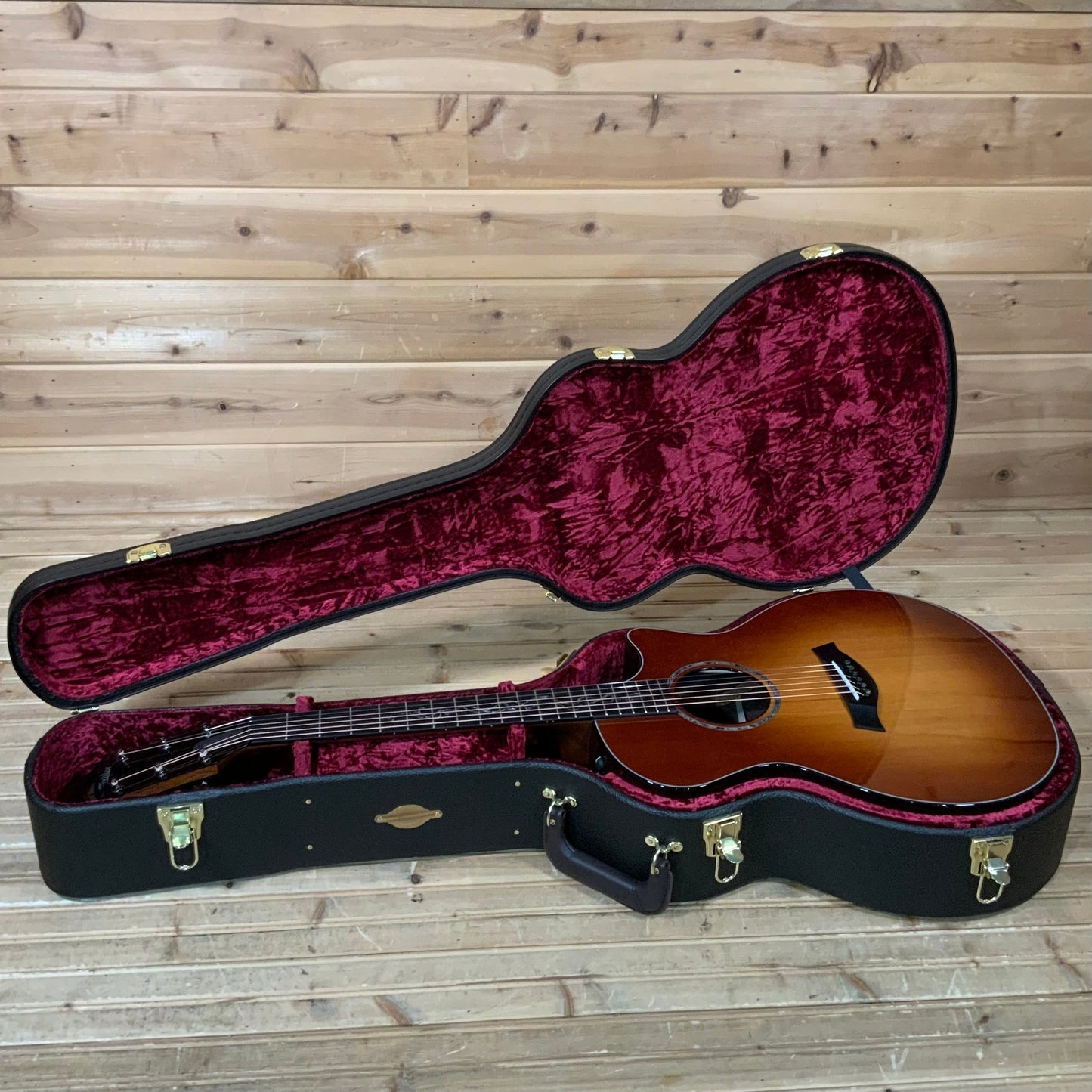 Taylor Custom GA (Cedar/Rosewood) Acoustic Electric Guitar - Mahogany Burst