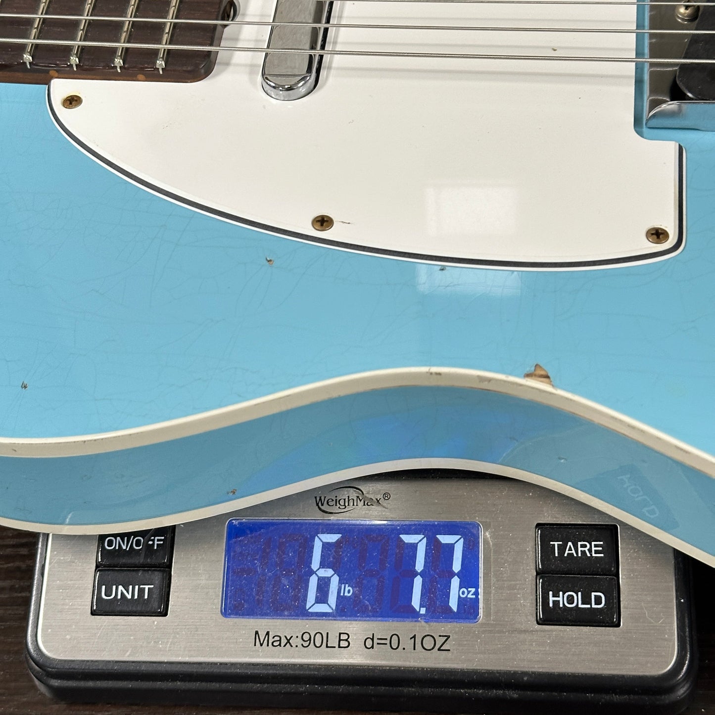 Fender Custom Shop TSG Exclusive 1960 Telecaster Custom Chambered Daphne Blue Relic w/case CZ591518