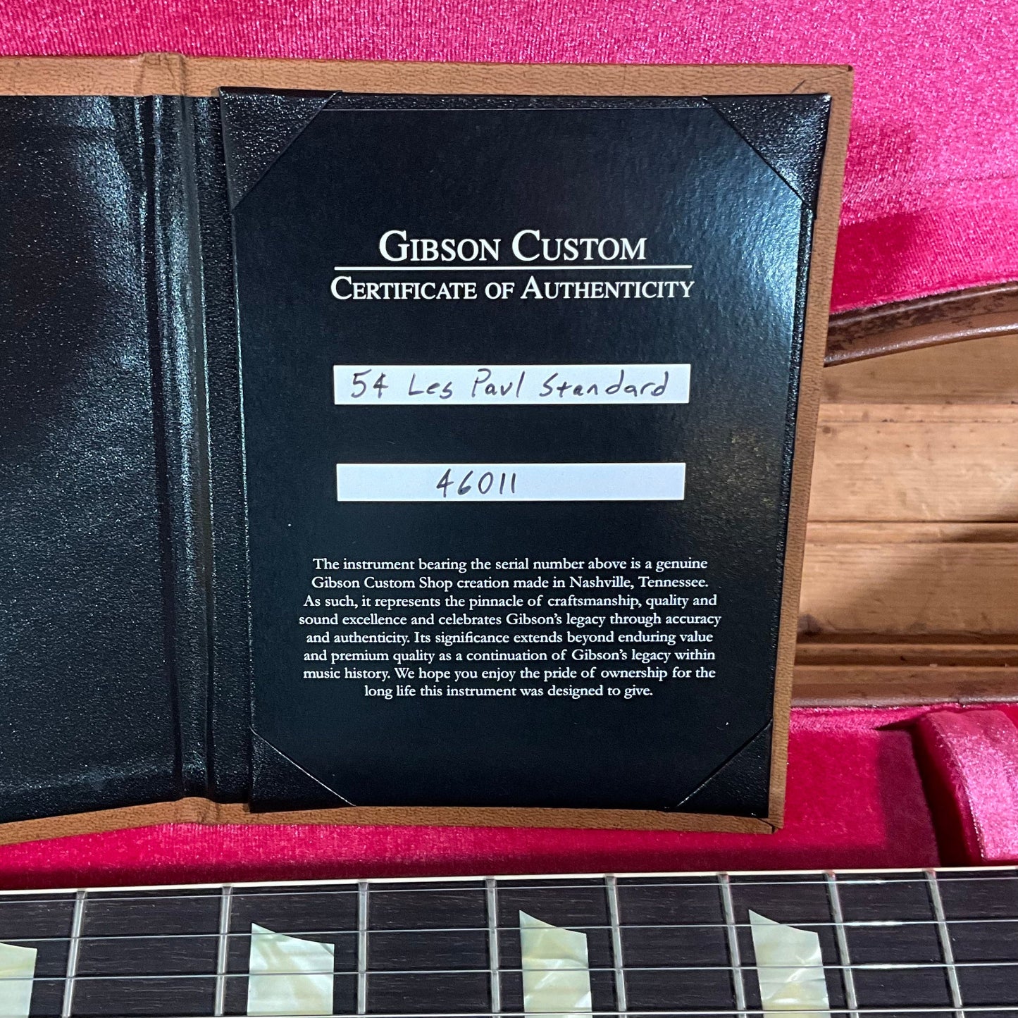 Gibson Custom 1954 Les Paul Standard Electric Guitar - Kamen Blue Shift Sparkle