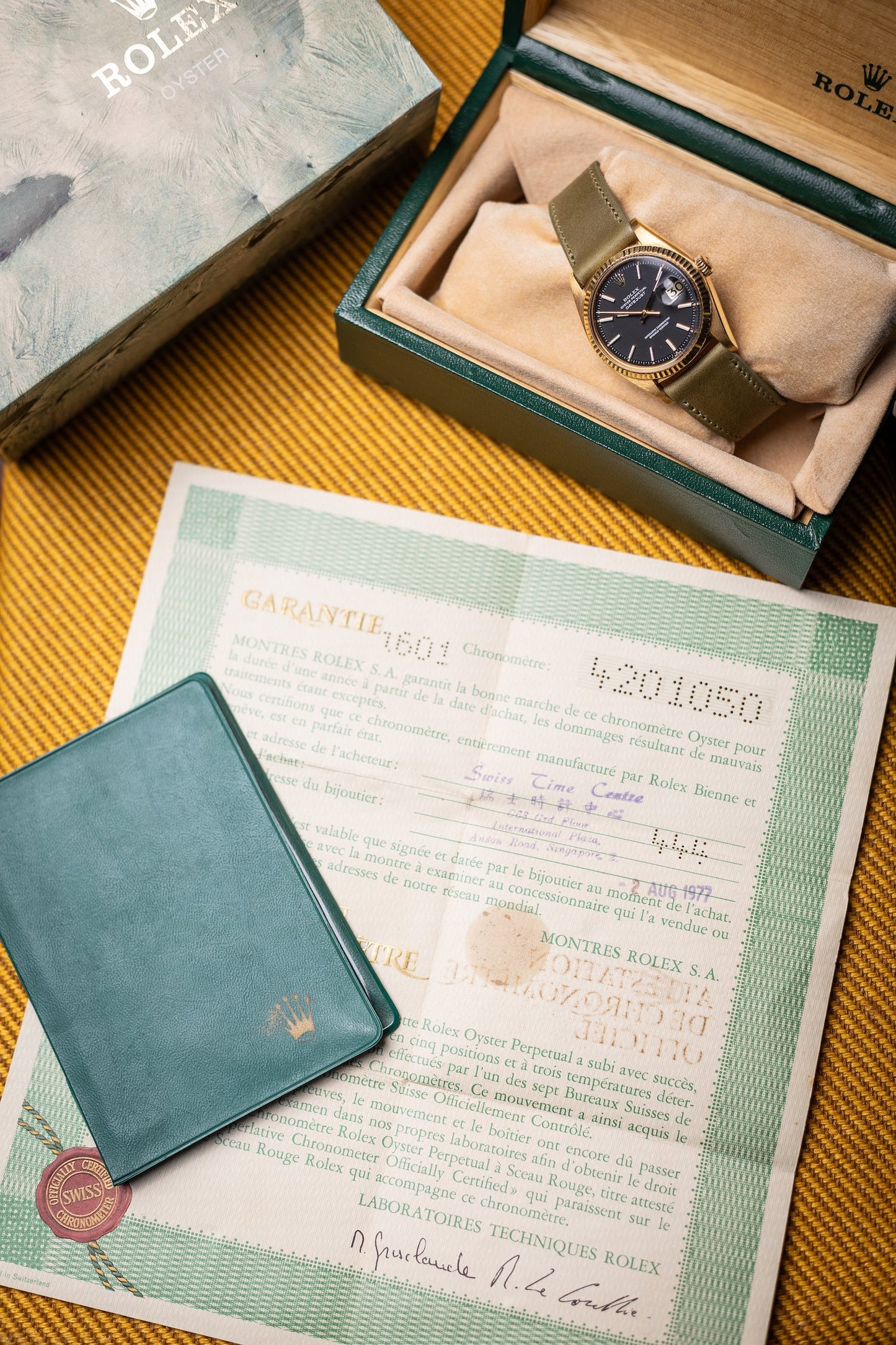 1975 Rolex DateJust 18K Yellow Gold Ref. 1601