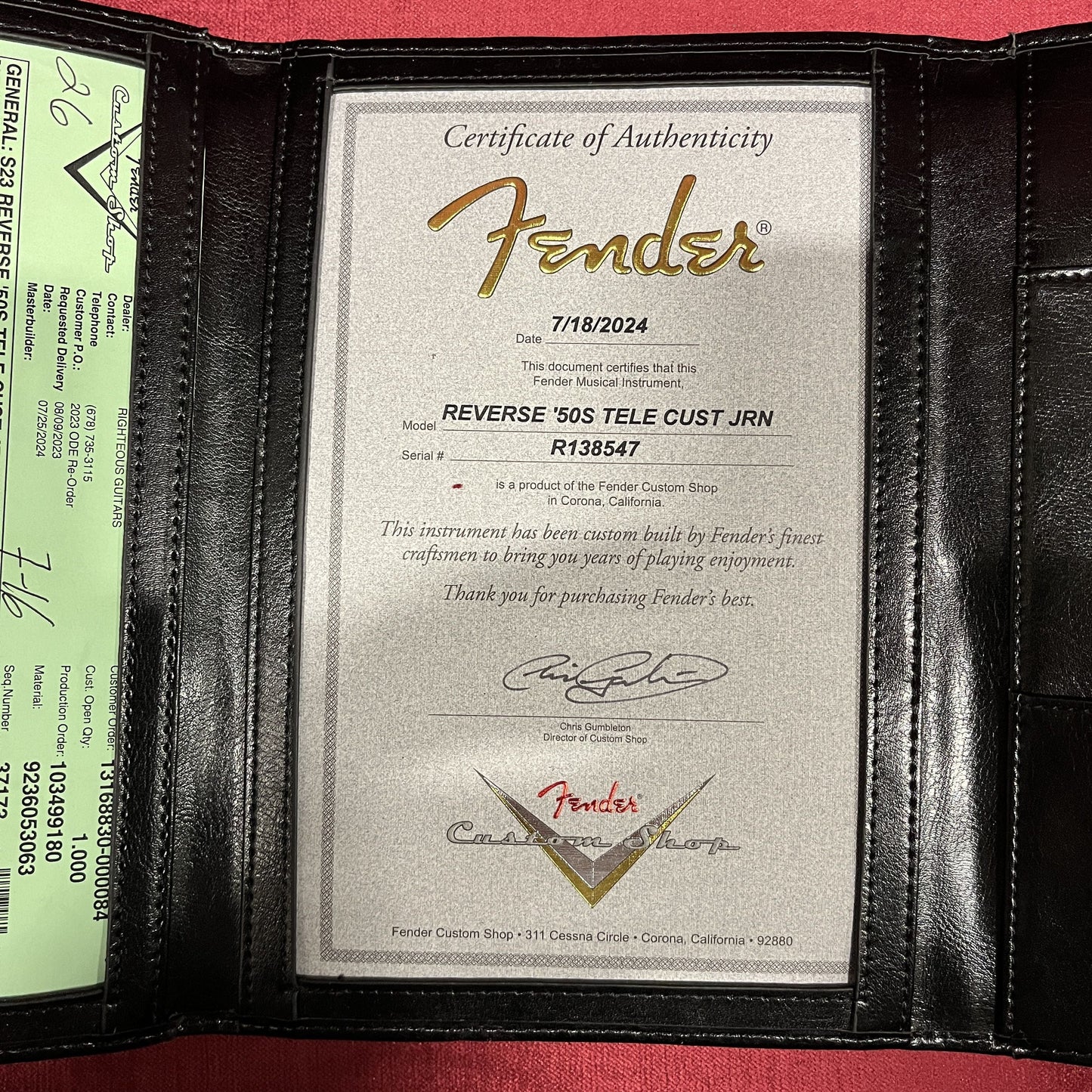 Fender Custom Shop Limited Reverse 1950's Telecaster Custom Relic - Faded Aged Purple Metallic