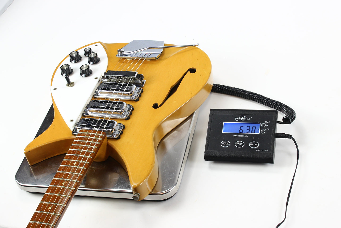 1966 Rickenbacker 325 Mapleglo Natural Vintage Electric Guitar w Original Case! John Lennon Beatles