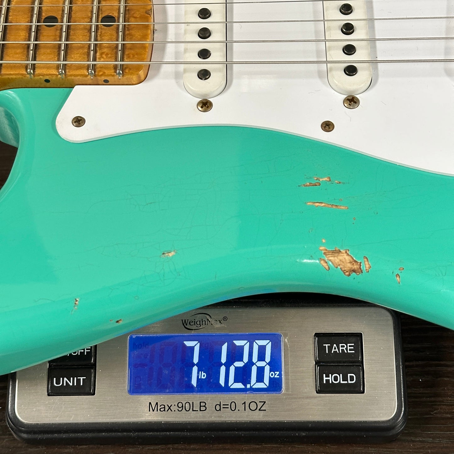 Fender Custom Shop 70th Anniversary 1954 Stratocaster Relic Surf Green w/case XN5745