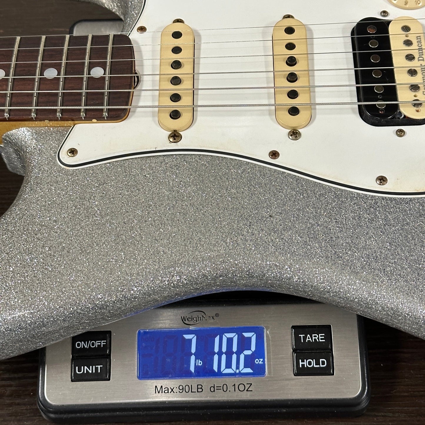 Fender Custom Shop 1969 Stratocaster HSS Journeyman Relic Silver Sparkle w/case CZ588722