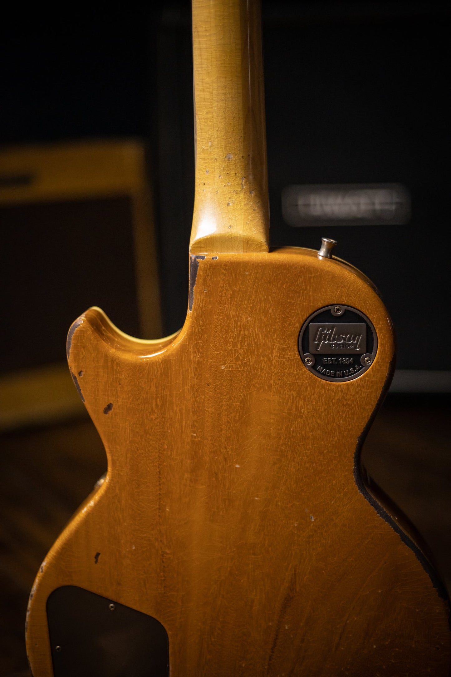 Gibson Custom Shop 76 Les Paul Deluxe Mike Ness Gold Top Murphy Lab Replica Electric Guitar - Double Gold