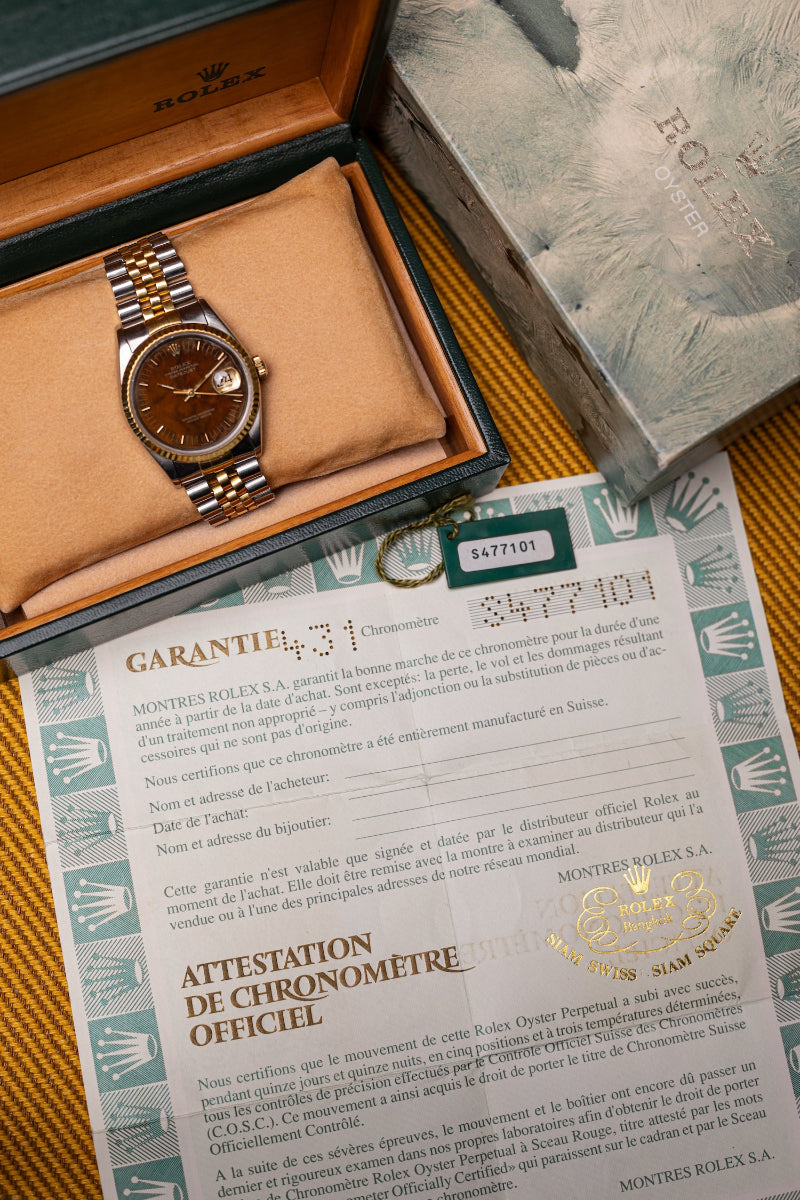 1993 Rolex Datejust "Wood Dial" Ref. 16233
