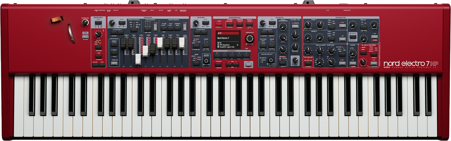 Nord Electro 7 HP, 73 Kawai Hammer Action Weighted Keys