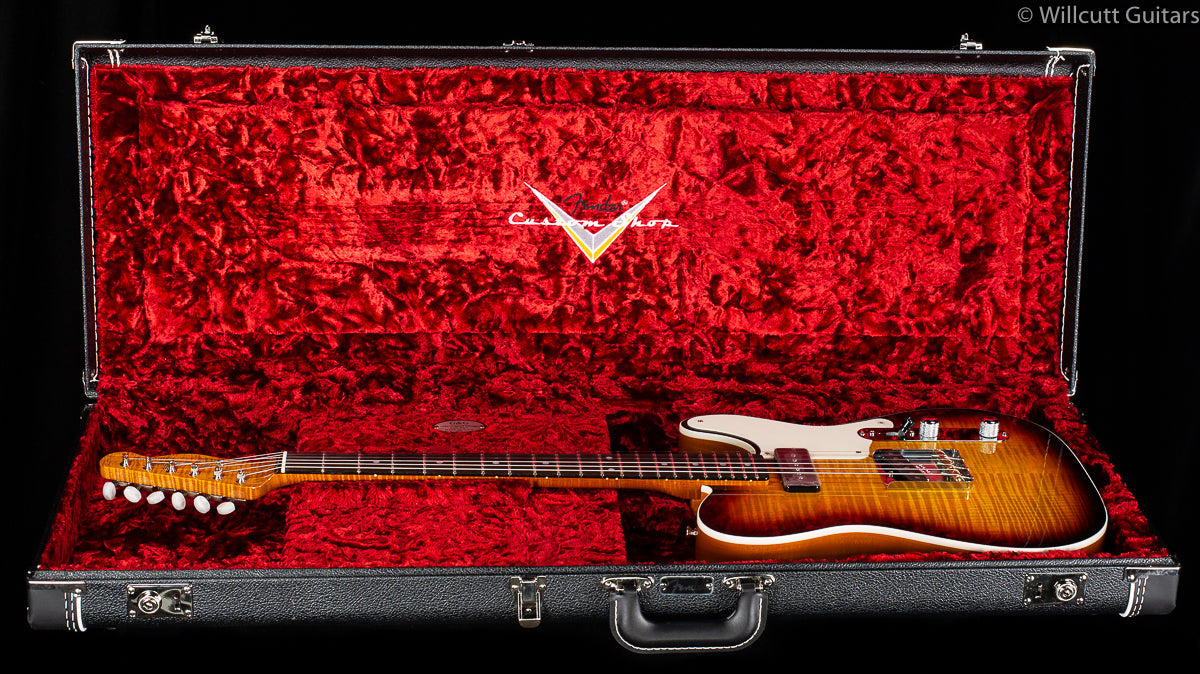 Fender Custom Shop Artisan P90 Flame Maple Telecaster Aged Antique Burst (934)