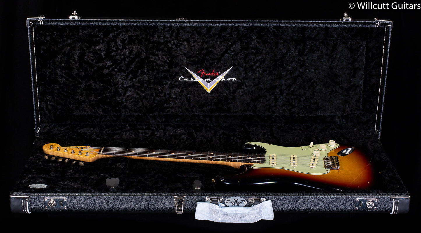 Fender Custom Shop Willcutt True '62 Stratocaster Journeyman Relic 3-Tone Sunburst 60s Oval C