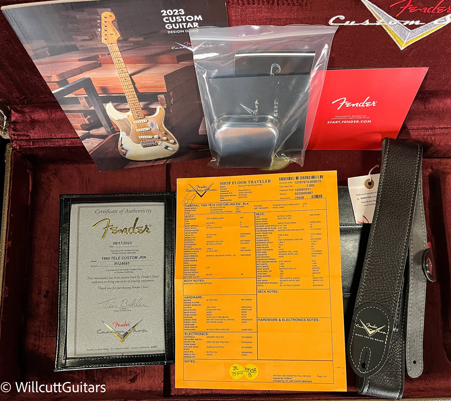 Fender Custom Shop 1960 Telecaster Custom Journeyman Relic Black (695)