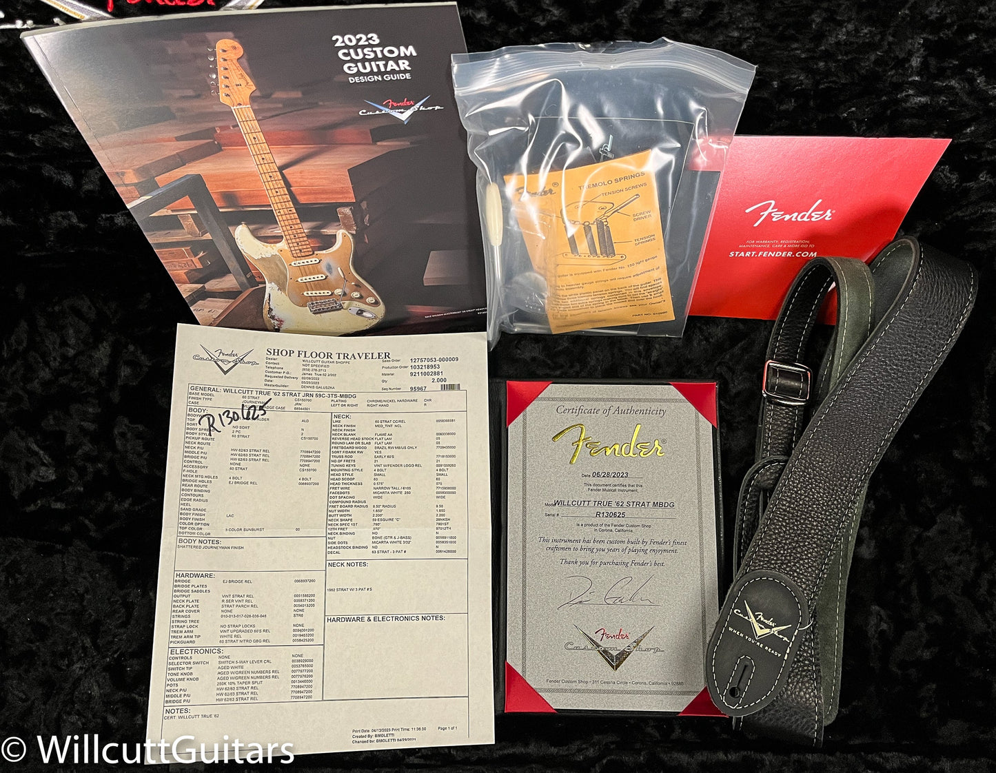 Fender Custom Shop Masterbuilt Dennis Galuzska True '62 Strat Journeyman Olympic White Brazilian 59 C (625)