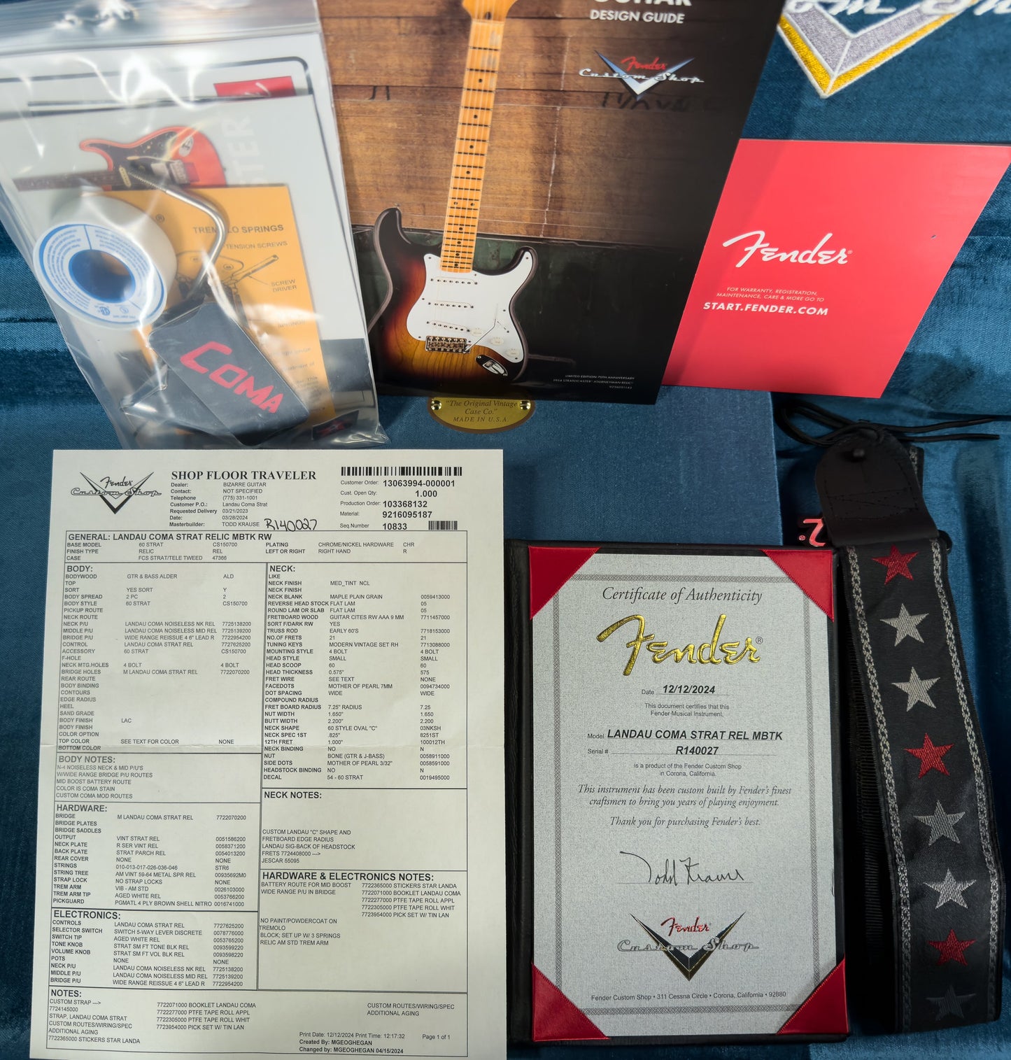 Fender Custom Shop Limited Edition Masterbuilt Todd Krause Michael Landau "Coma" Stratocaster® Relic (027)