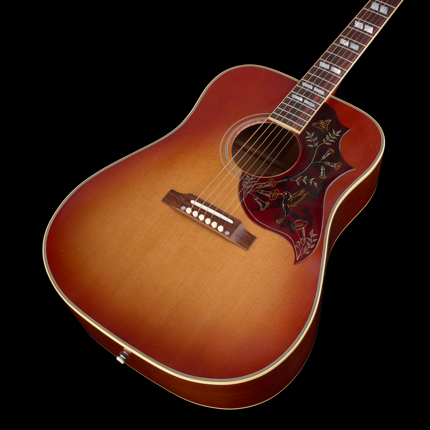 Gibson Custom 1960 Hummingbird Light Aged Acoustic - Heritage Cherry Sunburst