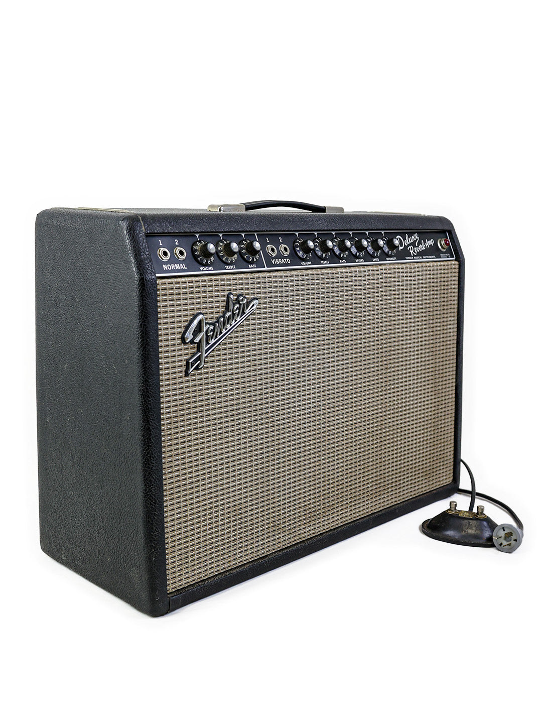 SOLD - Vintage Fender Deluxe Reverb Blackface Combo – USA 1967